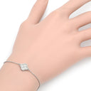 ヴァンクリーフアーペル Van Cleef & Arpels スウィート アルハンブラ VCARO85600 ホワイトゴールド K18WG ブレスレット Au750 18K WG ダイヤモンド 12石