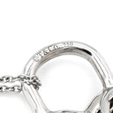 ティファニー Tiffany & Co フィリグリー ハート ダイヤペンダント ホワイトゴールド K18WG ダイヤモンド ネックレス K18 WG 南京錠 パドロック 鍵 パヴェダイヤ