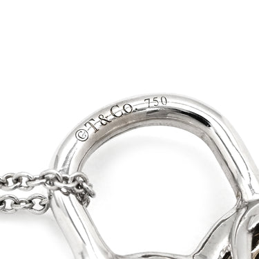 ティファニー Tiffany & Co フィリグリー ハート ダイヤペンダント ホワイトゴールド K18WG ダイヤモンド ネックレス K18 WG 南京錠 パドロック 鍵 パヴェダイヤ