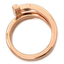 ティファニー Tiffany & Co Tスクエア ラップ ローズゴールド K18PG ダイヤモンド リング 指輪 ピンクゴールド AU750 18K 7石 7P ダイヤモンド 11.5号