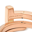 ティファニー Tiffany & Co Tスクエア ラップ ローズゴールド K18PG ダイヤモンド リング 指輪 ピンクゴールド AU750 18K 7石 7P ダイヤモンド 11.5号