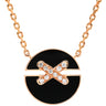 ショーメ CHAUMET ジュ ドゥ リアン ハーモニー SM 084426 ブラック×ピンクゴールド K18PG ダイヤモンド オニキス ネックレス メダル 750 18K PG ダイヤ オニキス