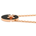 ショーメ CHAUMET ジュ ドゥ リアン ハーモニー SM 084426 ブラック×ピンクゴールド K18PG ダイヤモンド オニキス ネックレス メダル 750 18K PG ダイヤ オニキス