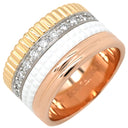ブシュロン BOUCHERON キャトル ホワイト ダイヤモンド ラージ JRG01599 4カラー K18YG K18PG K18WG セラミック ダイヤモンド #T54(JP14) リング 指輪 AU750 18K セラミック 13.5号