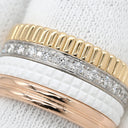 ブシュロン BOUCHERON キャトル ホワイト ダイヤモンド ラージ JRG01599 4カラー K18YG K18PG K18WG セラミック ダイヤモンド #T54(JP14) リング 指輪 AU750 18K セラミック 13.5号