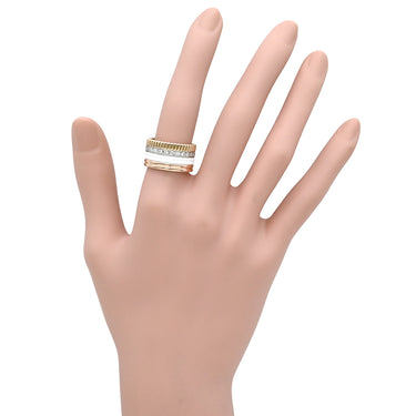 ブシュロン BOUCHERON キャトル ホワイト ダイヤモンド ラージ JRG01599 4カラー K18YG K18PG K18WG セラミック ダイヤモンド #T54(JP14) リング 指輪 AU750 18K セラミック 13.5号