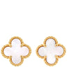 ヴァンクリーフアーペル Van Cleef & Arpels スウィート アルハンブラ VCARA44800 パールホワイト×イエローゴールド K18YG マザーオブパール ピアス 750 18K 18金 マザーオブパール
