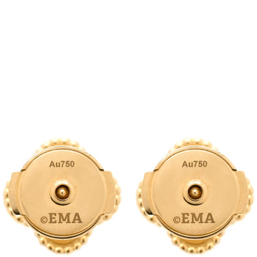 ヴァンクリーフアーペル Van Cleef & Arpels スウィート アルハンブラ VCARA44800 パールホワイト×イエローゴールド K18YG マザーオブパール ピアス 750 18K 18金 マザーオブパール