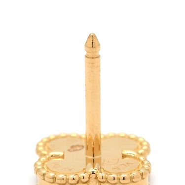 ヴァンクリーフアーペル Van Cleef & Arpels スウィート アルハンブラ VCARA44800 パールホワイト×イエローゴールド K18YG マザーオブパール ピアス 750 18K 18金 マザーオブパール