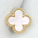 ヴァンクリーフアーペル Van Cleef & Arpels スウィート アルハンブラ VCARA44800 パールホワイト×イエローゴールド K18YG マザーオブパール ピアス 750 18K 18金 マザーオブパール