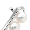 ミキモト MIKIMOTO あこやパール 帯どめ パールホワイト×ホワイトゴールド K14WG パール アクセサリー MIKIMOTO 帯留 5P 5粒 真珠
