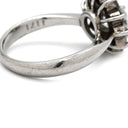 ノンブランド NON BRAND ダイヤモンド 1.171ct 0.565ct フラワーモチーフ プラチナシルバー Pt900 ダイヤモンド リング 指輪 プラチナ900 ホールマーク 8号