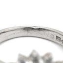 ノンブランド NON BRAND ダイヤモンド 1.171ct 0.565ct フラワーモチーフ プラチナシルバー Pt900 ダイヤモンド リング 指輪 プラチナ900 ホールマーク 8号