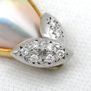 タサキ TASAKI マベパール ダイヤ パールホワイト×プラチナシルバー×イエローゴールド Pt900 K18YG パール ダイヤモンド ペンダントトップ 18K 750 YG プラチナ しずく型 ネックレストップ