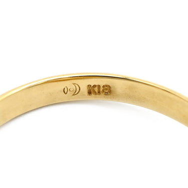 タサキ TASAKI マベパール パールホワイト×イエローゴールド K18YG パール リング 指輪 18K 18金 750 YG 真珠 ハーフマウントシェイプ 11号