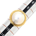 タサキ TASAKI マベパール パールホワイト×イエローゴールド K18YG パール リング 指輪 18K 18金 750 YG 真珠 ハーフマウントシェイプ 11号