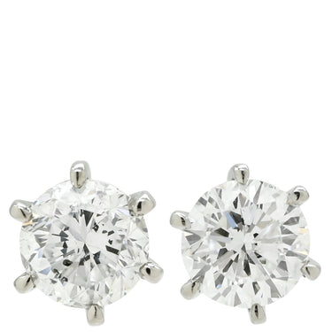 ノンブランド NON BRAND ダイヤモンドピアス 1.01ct 1.03ct プラチナシルバー Pt900 ダイヤモンド ピアス 1P 1粒 大粒