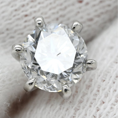 ノンブランド NON BRAND ダイヤモンドピアス 1.01ct 1.03ct プラチナシルバー Pt900 ダイヤモンド ピアス 1P 1粒 大粒