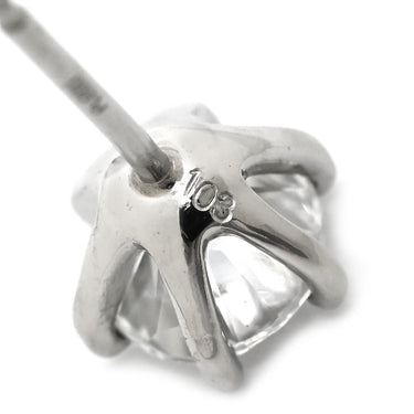 ノンブランド NON BRAND ダイヤモンドピアス 1.01ct 1.03ct プラチナシルバー Pt900 ダイヤモンド ピアス 1P 1粒 大粒
