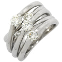 ノンブランド NON BRAND ダイヤモンド 1.17ct デザインリング プラチナシルバー Pt900 ダイヤモンド リング 指輪 プラチナ900 ボリューム 5石 11号
