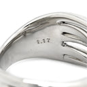 ノンブランド NON BRAND ダイヤモンド 1.17ct デザインリング プラチナシルバー Pt900 ダイヤモンド リング 指輪 プラチナ900 ボリューム 5石 11号