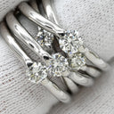 ノンブランド NON BRAND ダイヤモンド 1.17ct デザインリング プラチナシルバー Pt900 ダイヤモンド リング 指輪 プラチナ900 ボリューム 5石 11号