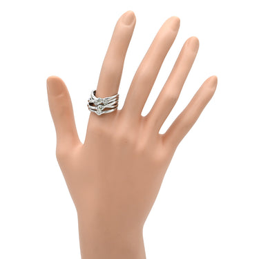 ノンブランド NON BRAND ダイヤモンド 1.17ct デザインリング プラチナシルバー Pt900 ダイヤモンド リング 指輪 プラチナ900 ボリューム 5石 11号