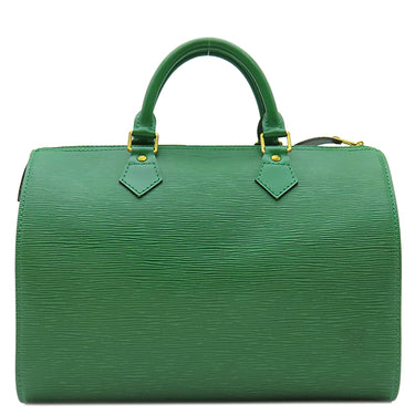 ルイヴィトン LOUIS VUITTON スピーディ 30 M43004 ボルネオグリーン エピレザー ハンドバッグ ゴールド金具 緑 ボストン