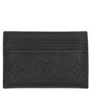 ルイヴィトン LOUIS VUITTON ポルト カルト ダブル M81415 ブラック レザー モノグラムシャドウ カードケース 黒 カード入れ