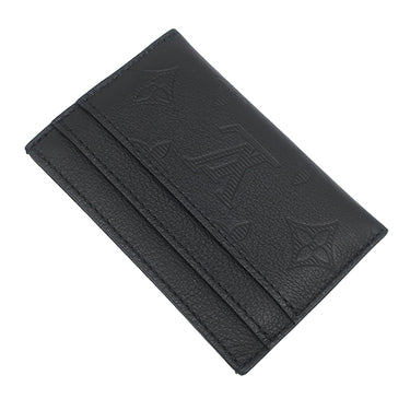 ルイヴィトン LOUIS VUITTON ポルト カルト ダブル M81415 ブラック レザー モノグラムシャドウ カードケース 黒 カード入れ