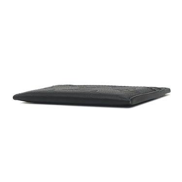 ルイヴィトン LOUIS VUITTON ポルト カルト ダブル M81415 ブラック レザー モノグラムシャドウ カードケース 黒 カード入れ