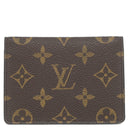 ルイヴィトン LOUIS VUITTON ポルト2カルト ヴェルティカル M60533 モノグラム モノグラムキャンバス カードケース 茶 名刺入れ 定期入れ