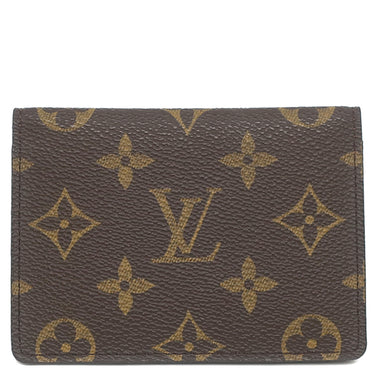 ルイヴィトン LOUIS VUITTON ポルト2カルト ヴェルティカル M60533 モノグラム モノグラムキャンバス カードケース 茶 名刺入れ 定期入れ