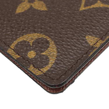 ルイヴィトン LOUIS VUITTON ポルト2カルト ヴェルティカル M60533 モノグラム モノグラムキャンバス カードケース 茶 名刺入れ 定期入れ