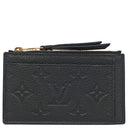 ルイヴィトン LOUIS VUITTON ポルトカルト ジップ M68339 ブラック モノグラムアンプラント コインケース ゴールド金具 黒 フラグメントケース