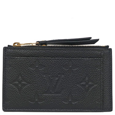 ルイヴィトン LOUIS VUITTON ポルトカルト ジップ M68339 ブラック モノグラムアンプラント コインケース ゴールド金具 黒 フラグメントケース