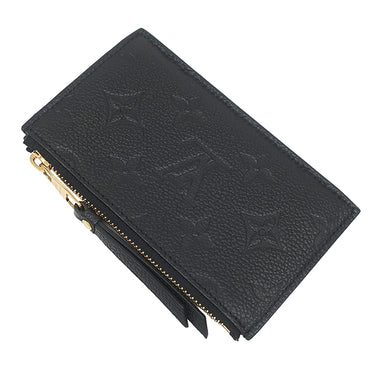 ルイヴィトン LOUIS VUITTON ポルトカルト ジップ M68339 ブラック モノグラムアンプラント コインケース ゴールド金具 黒 フラグメントケース