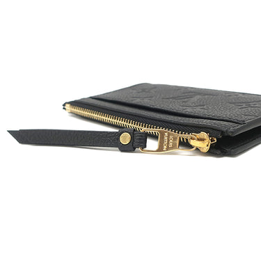 ルイヴィトン LOUIS VUITTON ポルトカルト ジップ M68339 ブラック モノグラムアンプラント コインケース ゴールド金具 黒 フラグメントケース