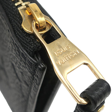 ルイヴィトン LOUIS VUITTON ポルトカルト ジップ M68339 ブラック モノグラムアンプラント コインケース ゴールド金具 黒 フラグメントケース