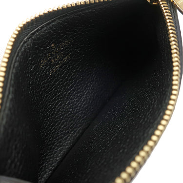 ルイヴィトン LOUIS VUITTON ポルトカルト ジップ M68339 ブラック モノグラムアンプラント コインケース ゴールド金具 黒 フラグメントケース