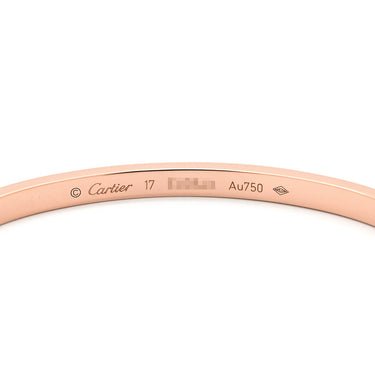カルティエ Cartier LOVE ラブブレスレット SM B6047620 ピンクゴールド K18PG #17 ブレスレット Au750 18K バングル