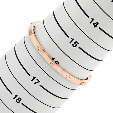 カルティエ Cartier LOVE ラブブレスレット SM B6047620 ピンクゴールド K18PG #17 ブレスレット Au750 18K バングル