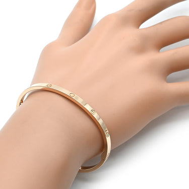 カルティエ Cartier LOVE ラブブレスレット SM B6047620 ピンクゴールド K18PG #17 ブレスレット Au750 18K バングル