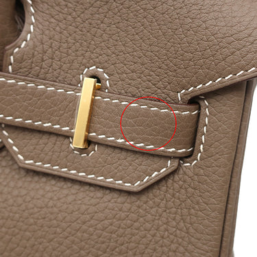 エルメス HERMES バーキン30 エトゥープ トゴ ハンドバッグ ゴールド金具 グレージュ