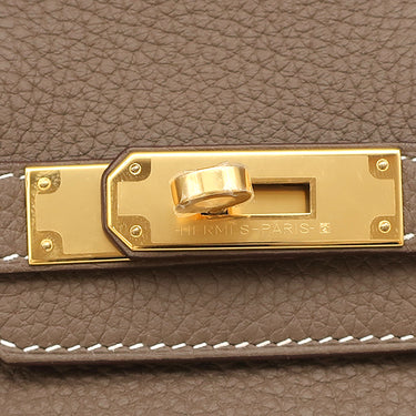 エルメス HERMES バーキン30 エトゥープ トゴ ハンドバッグ ゴールド金具 グレージュ