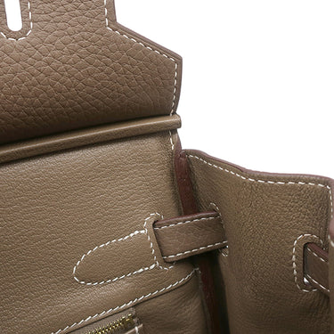 エルメス HERMES バーキン30 エトゥープ トゴ ハンドバッグ ゴールド金具 グレージュ