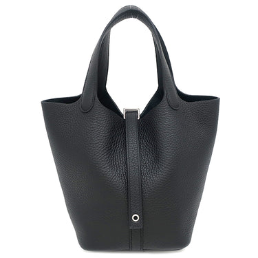 エルメス HERMES ピコタンロック PM 18 ブラック トリヨンクレマンス ハンドバッグ シルバー金具 新品 未使用 2025年製 黒