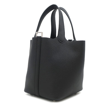エルメス HERMES ピコタンロック PM 18 ブラック トリヨンクレマンス ハンドバッグ シルバー金具 新品 未使用 2025年製 黒