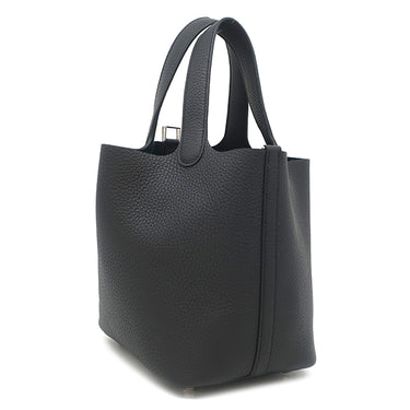 エルメス HERMES ピコタンロック PM 18 ブラック トリヨンクレマンス ハンドバッグ シルバー金具 新品 未使用 2025年製 黒