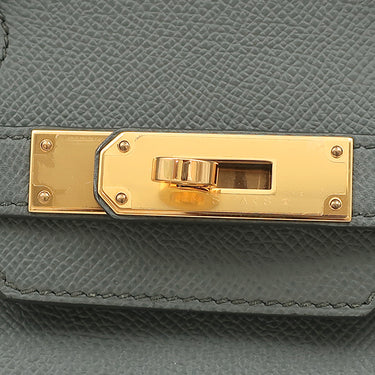 エルメス HERMES バーキン30 ヴェールアマンド ヴォーエプソン ハンドバッグ ゴールド金具